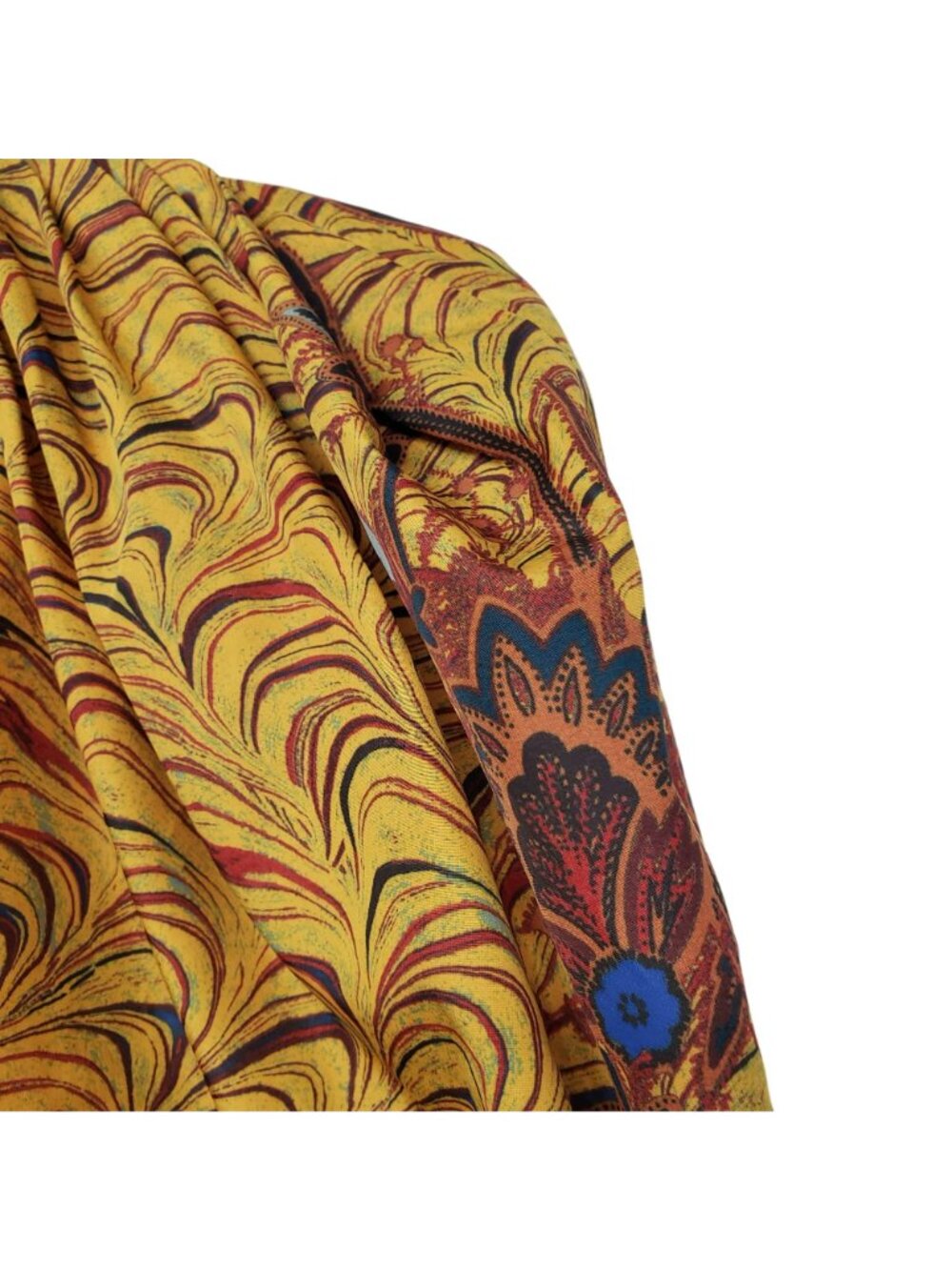 Ulla Johnson $795 Gwen Tiger's Eye Puff Sleeve Pleated Mini Dress Gold Funky - Picture 9 of 16